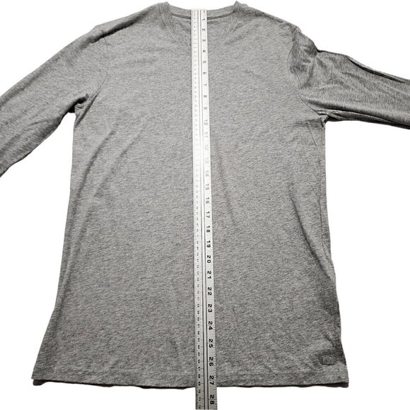 Armani Exchange Men's Long Sleeve T-Shirt Slim Fit V-Neck Gray Heather Small - Picture 3 of 7
